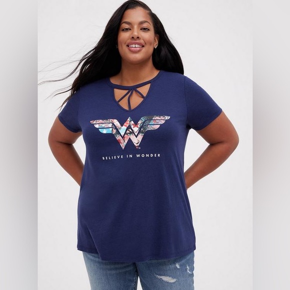 torrid Tops - Torrid Strappy Top - Triblend Jersey DC Comics Wonder Woman NWT